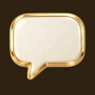 Gold speech bubble — Winshark