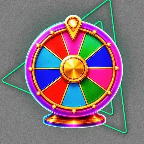 Colourful prize wheel